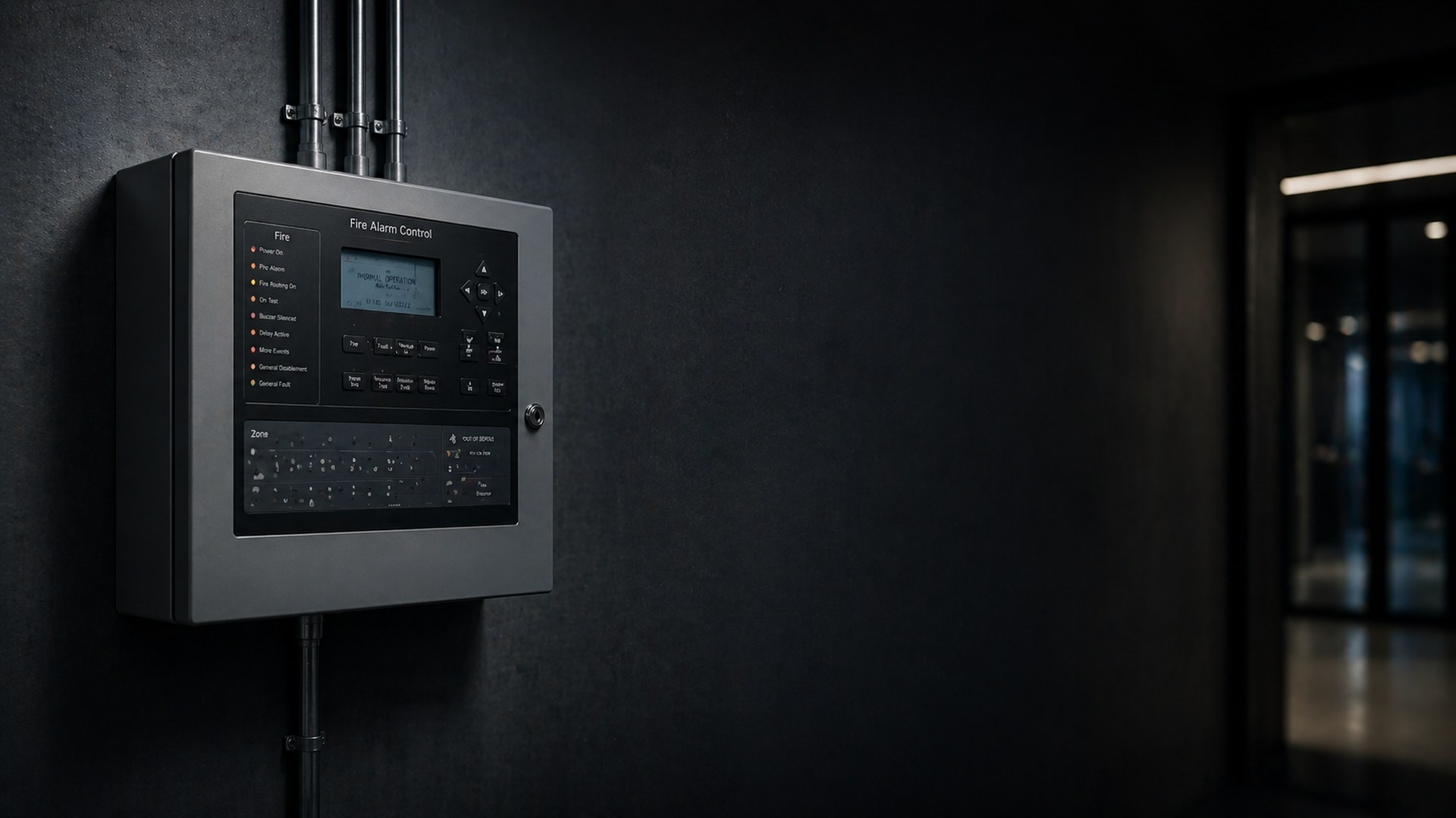 Commercial fire alarm control panel and safety system