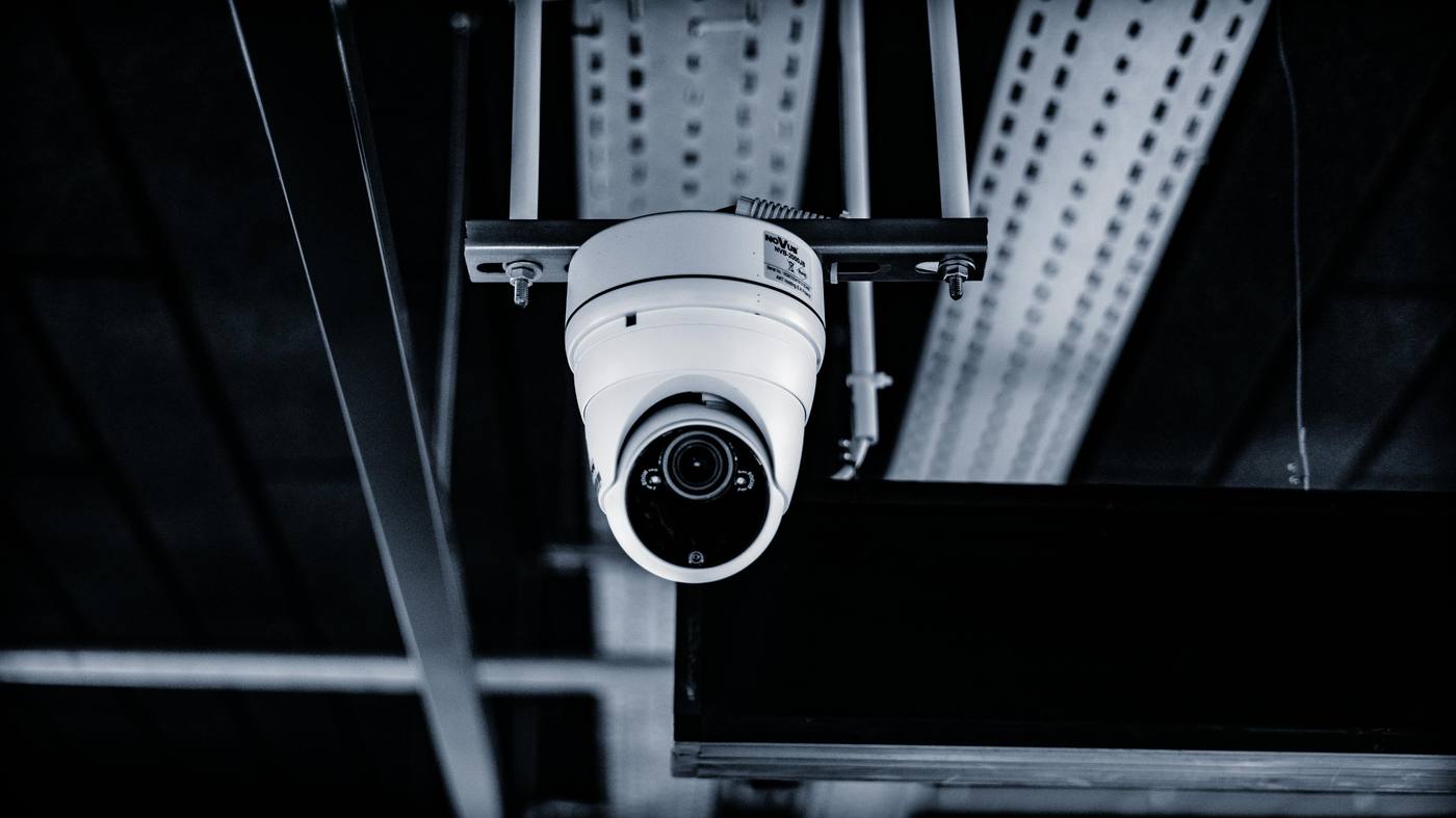 Indoor security camera supporting controlled access